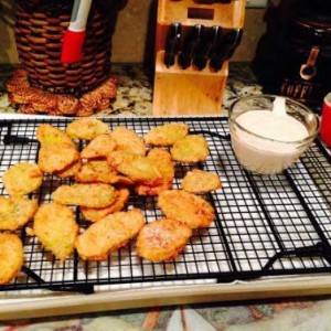 Gluten Free Lady Chef Fried Pickles With Dipping Sauce