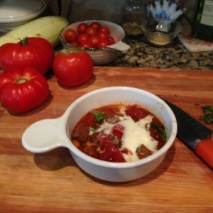 Easy Slow Cooker Tex Mex Beef Chili